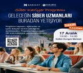 Invitation to the Cyber Career Program Introduction Event Barikat and Sakarya University Collaboration